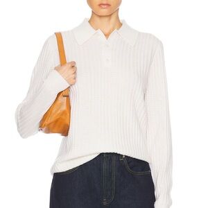 NWOT guest in residence knit cashmere polo sweater
